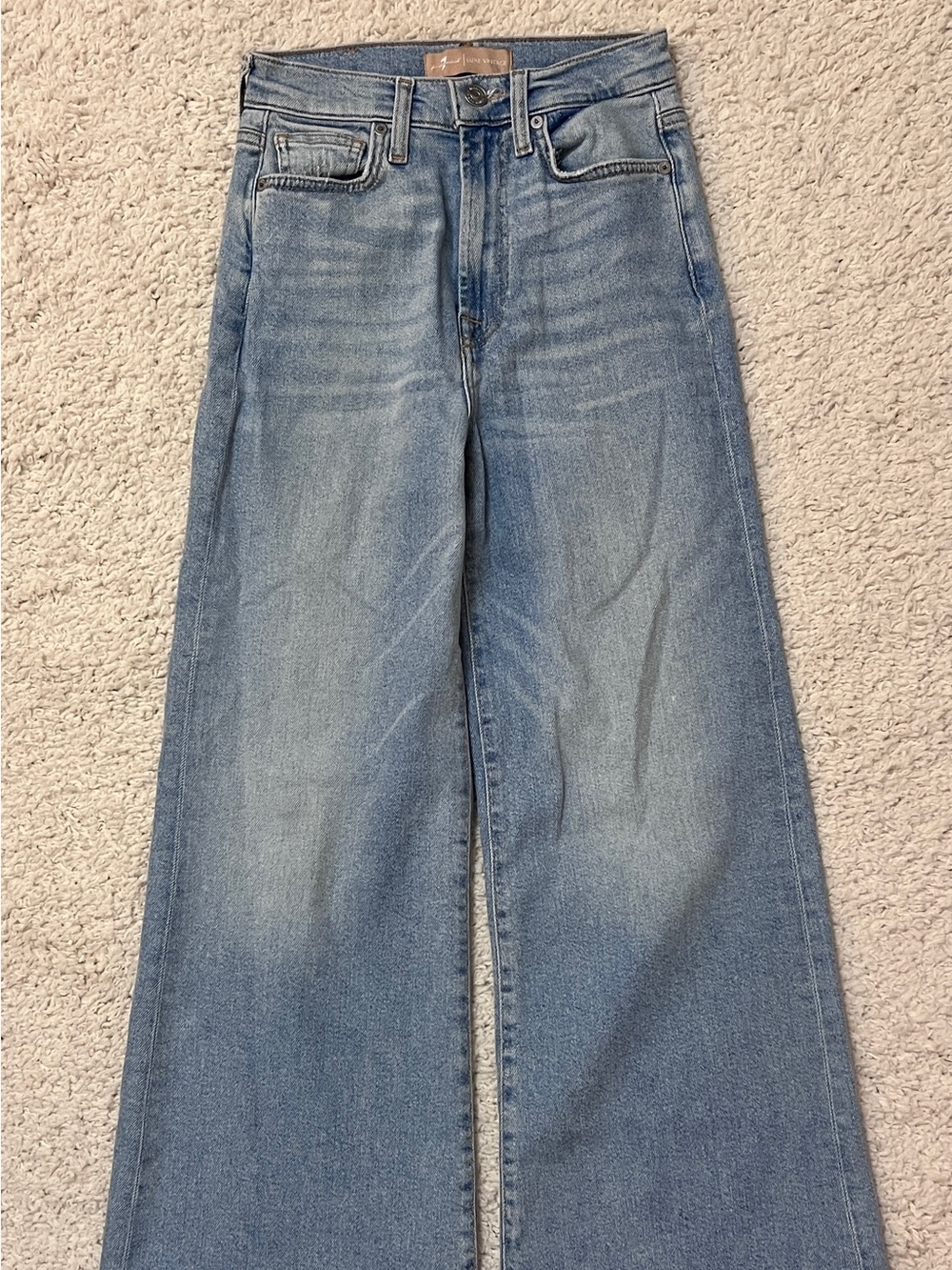 7 For All Mankind Ultra High Rise Cropped Jo in Luxe Vintage - Picture 6 of 12